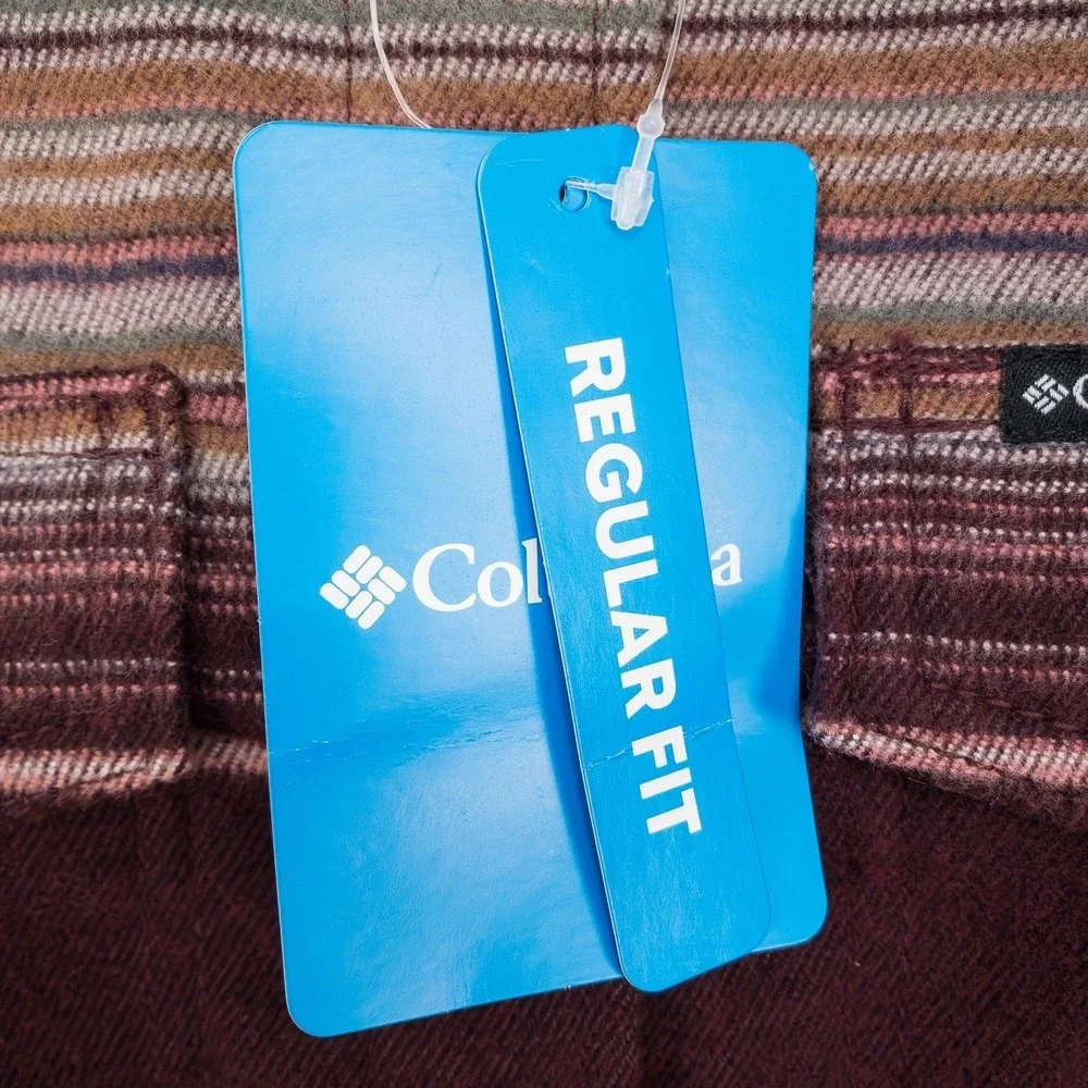 COLUMBIA Women's Calico Basin Shirt‎ Jacket Size Medium Stripe Regular Fit - Picture 7 of 16